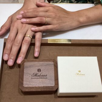 garden京都本店でマカナの結婚指輪をご成約・ご納品させていただきました宮崎県のお二人様