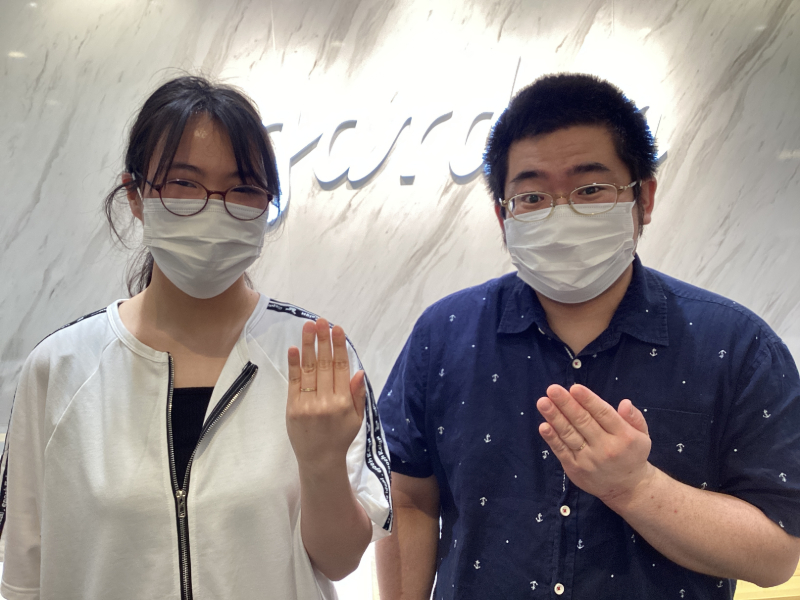 和歌山県和歌山市　SO（ソウ）の結婚指輪（マリッジリング）をご成約いただきました。