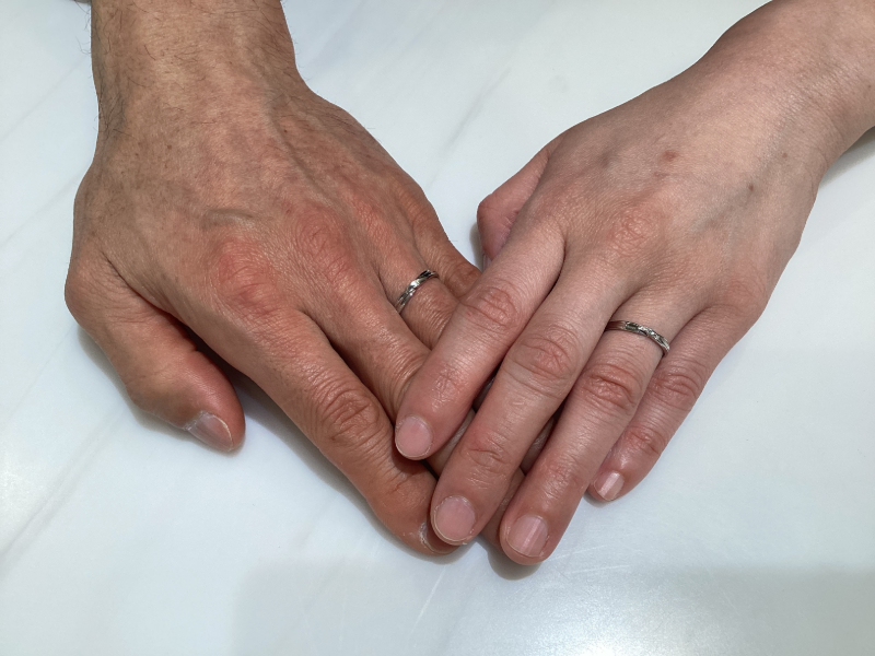 和歌山県紀美野町・紀の川市よりご来店 Disney Cinderella(シンデレラ)の結婚指輪をご成約いただきました。