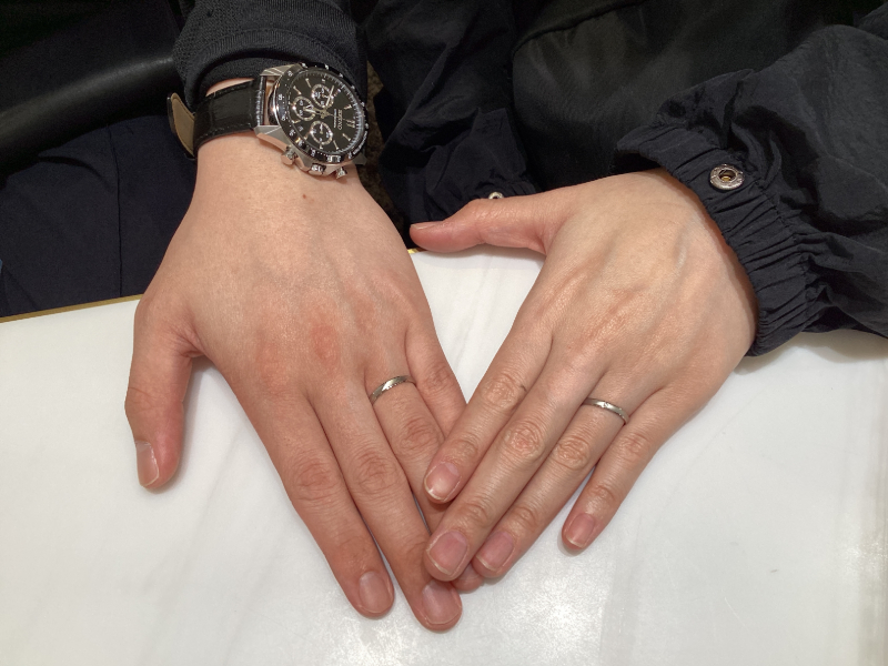 和歌山県和歌山市・岩出市からご来店 insmbre(インセンブレ)の結婚指輪をご成約いただきました