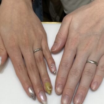 大阪府岸和田市 歴史あるブランドと造りのすごさに感動し、フィッシャーの結婚指輪をご成約のお客様です。