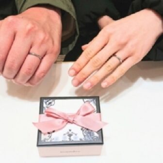 大阪府泉南市 プラチナで強度があるのにリーズナブルなインセンブレの結婚指輪をご成約のお客様です。