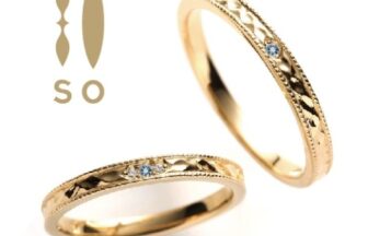 So　カラーストーンの結婚指輪　garden神戸三ノ宮