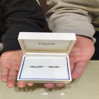 大阪市　FISCHERの結婚指輪をご成約いただきました