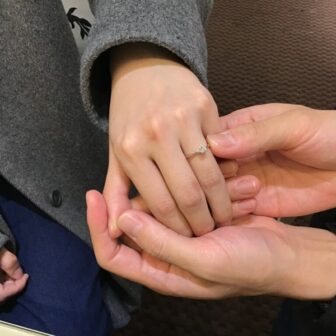 神戸市中央区　gardenオリジナルの婚約指輪をご成約いただきました