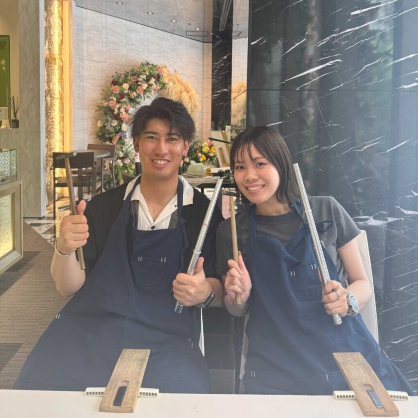 garden心斎橋　手作りペアリング