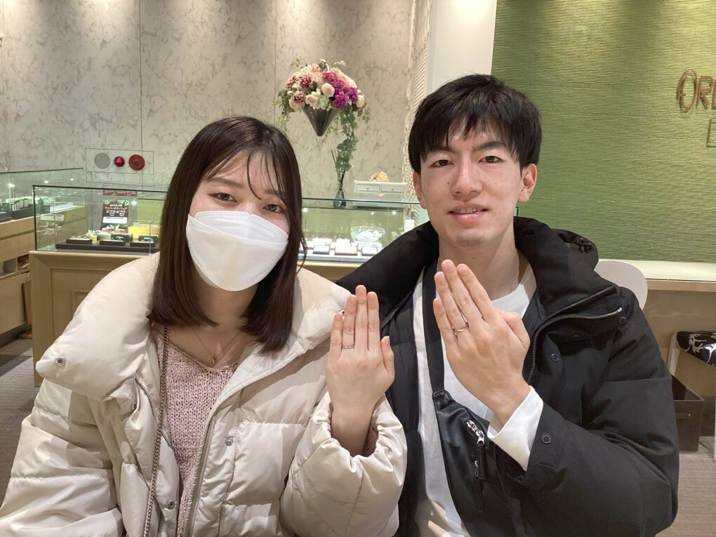 【奈良県・生駒郡】FISCHER(フィッシャー)の結婚指輪をペアでご成約いただきました。