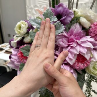 姫路市よりご来店「PRIMA PORTA」の婚約指輪をご成約頂きました