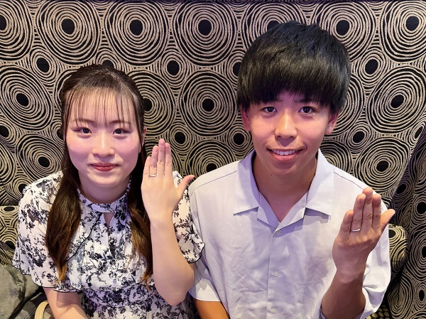 【札幌市】Something Blue Aither(サムシングブルー アイテール)とDisney Cinderella(シンデレラ)の結婚指輪をご成約頂きました。