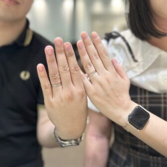 【大阪府・住吉区】IDEAL plusfourtの結婚指輪をペアでご成約いただきました。