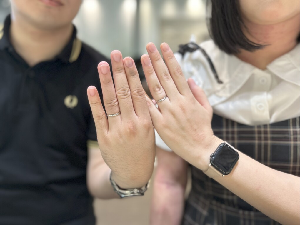 【大阪府・住吉区】IDEAL plusfourtの結婚指輪をペアでご成約いただきました。