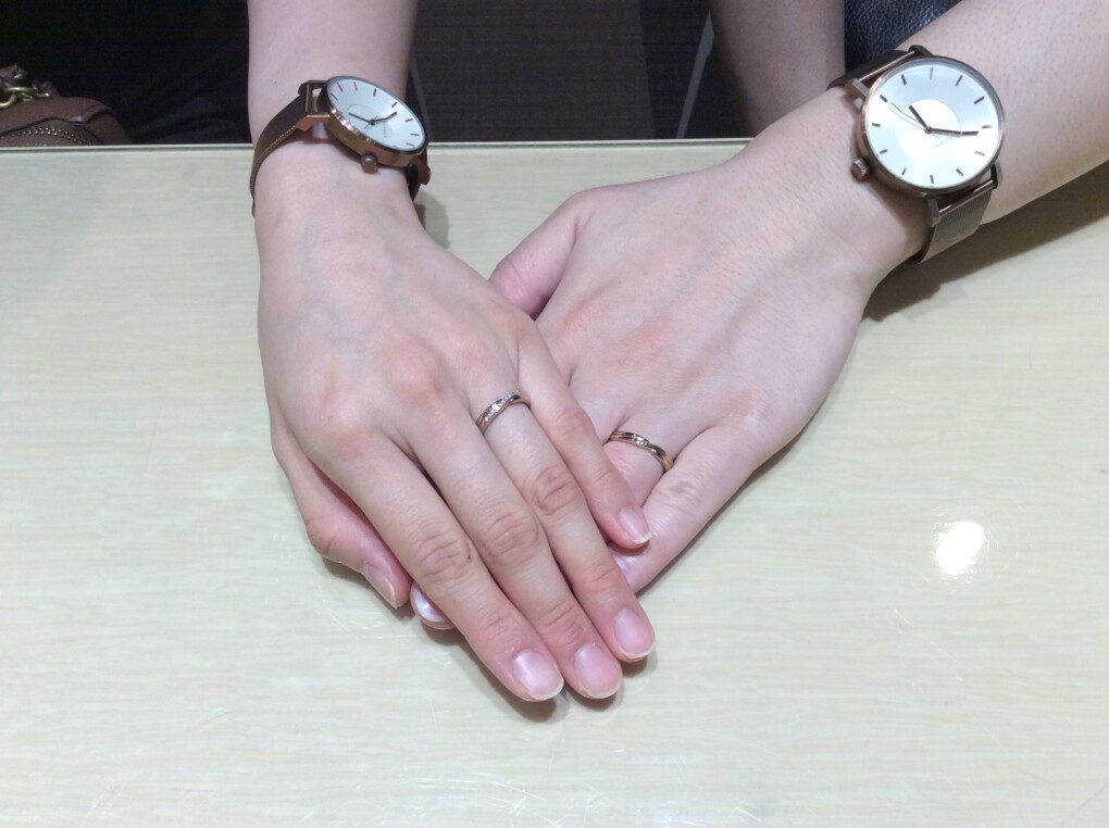 【大阪府・東大阪市】katamuの結婚指輪をペアでご成約いただきました。