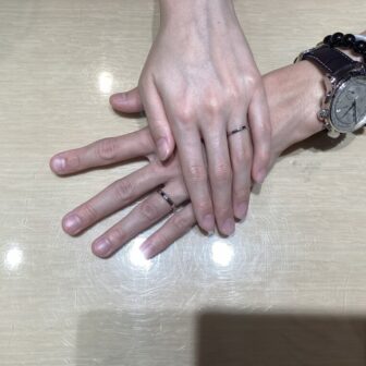 【大阪・高槻市】garden Hand madeの結婚指輪をペアでご成約いただきました！