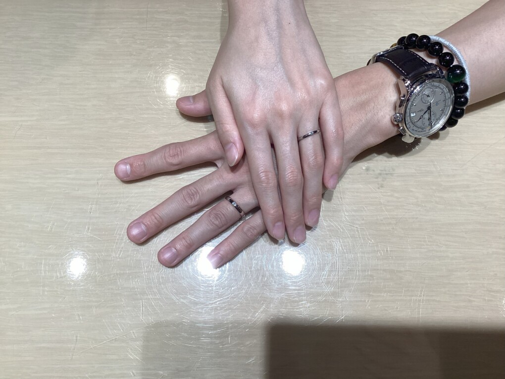 【大阪・高槻市】garden Hand madeの結婚指輪をペアでご成約いただきました！