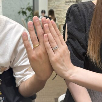 【大阪府・豊中市】Disney FANTASIAの婚約指輪と結婚指輪をペアでご成約いただきました。