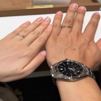和歌山県和歌山市　FISCHER（フィッシャー）の結婚指輪とgardenオリジナルの婚約指輪をご成約いただきました