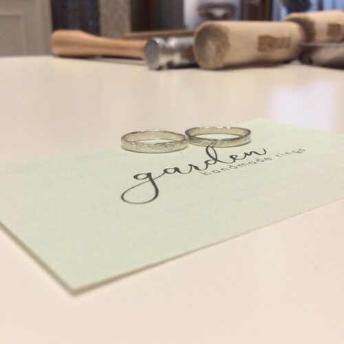 天王寺手作りペアリングシルバー