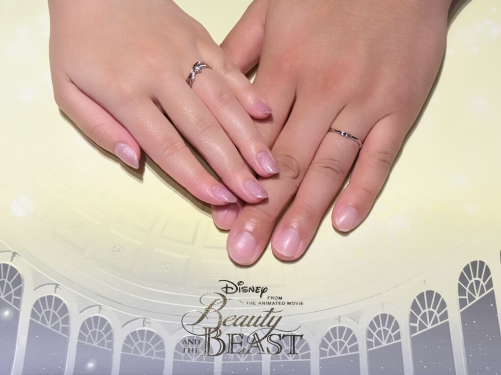 【札幌市】Disney Beauty AND THE BEAST(美女と野獣)の結婚指輪をご成約頂きました。