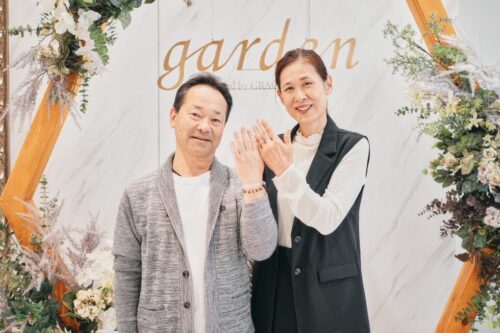 京都 紹介で結婚34年記念にハワイアンジュエリー マカナの結婚指輪をセカンドリングでご成約頂きました