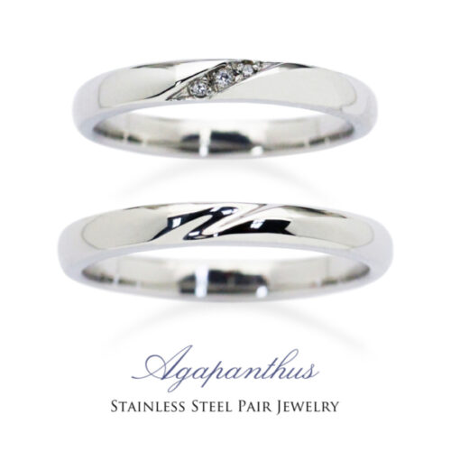 南大阪・和泉市で安い結婚指輪アガパンサスのリング1
