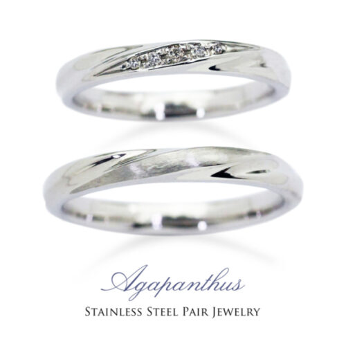 南大阪・和泉市で安い結婚指輪アガパンサスのリング2