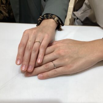 大阪高槻市・京都八幡市からIDEALPlusfortの結婚指輪をご成約頂きました