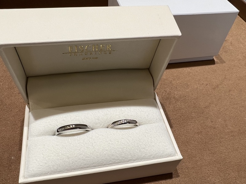 京都市伏見区｜FISCHERとPilotBridalの結婚指輪をご成約いただきました