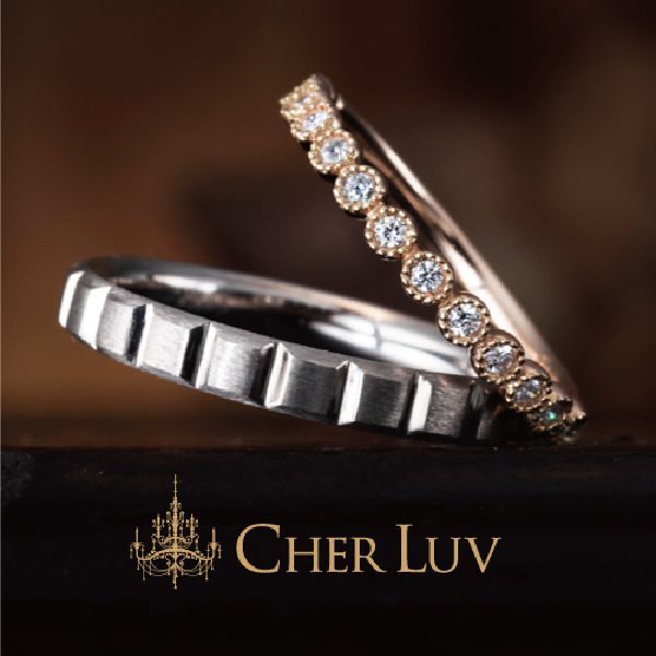 神戸三ノ宮アンティーク調の結婚指輪