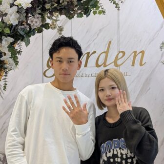 滋賀県蒲生郡｜FISCHERのマット加工デザインが決め手となり結婚指輪をご成約いただきました