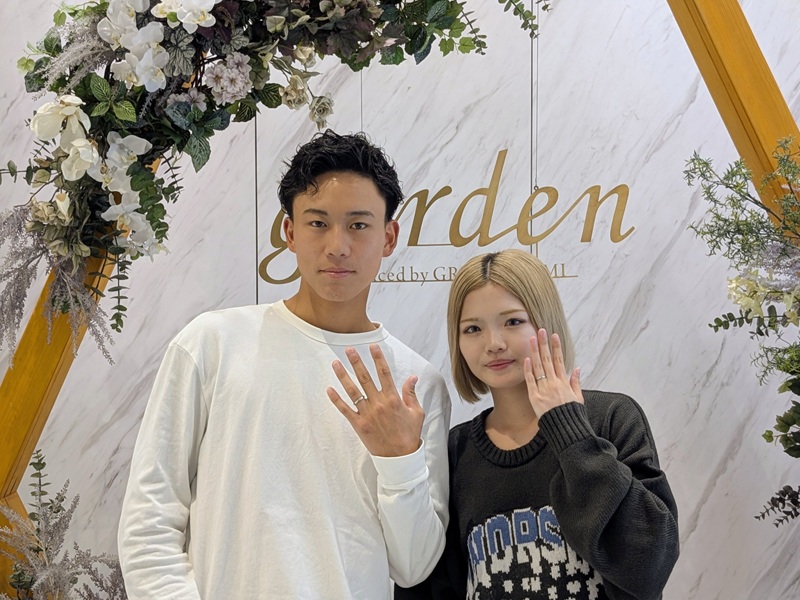 滋賀県蒲生郡｜FISCHERのマット加工デザインが決め手となり結婚指輪をご成約いただきました