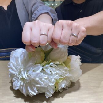 姫路市からご来店 婚約指輪「Littlegarden」結婚指輪「FISCHER」をご成約