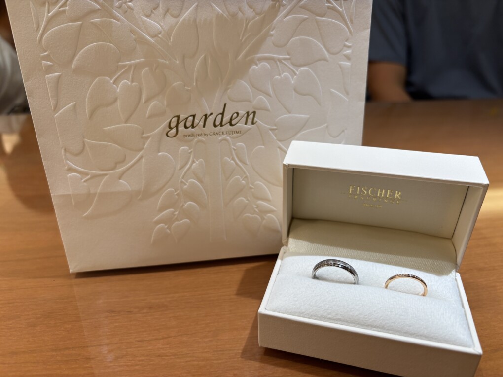兵庫県明石市からご来店「FISCHER・GRACE KAMA」のマリッジリングをご成約