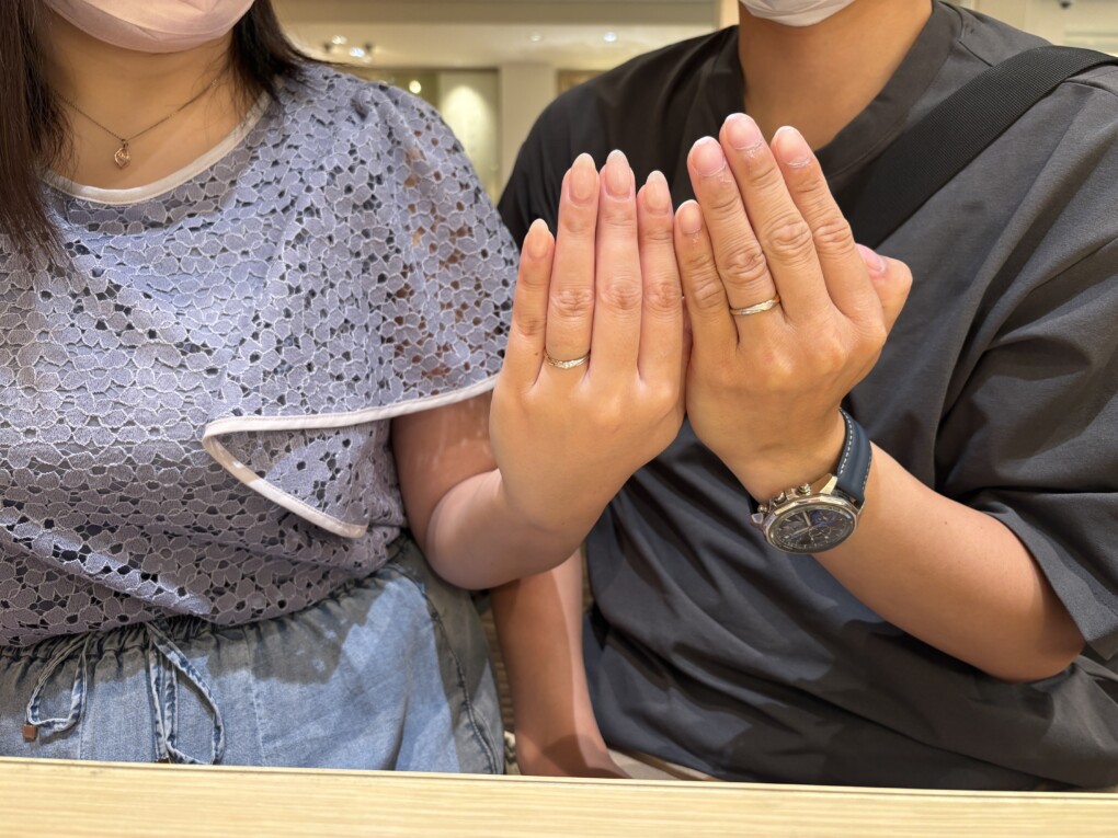 兵庫県明石市からご来店「美女と野獣」のマリッジリングをご成約