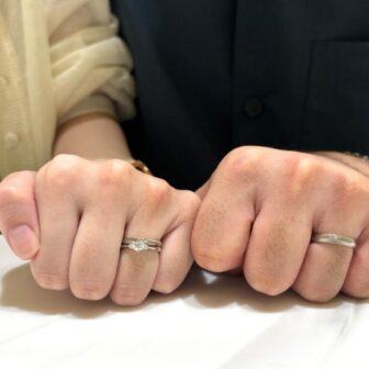 兵庫県神崎郡からご来店「gardenオリジナル」婚約指輪と「FISCHER」結婚指輪をご成約
