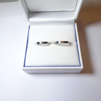 和歌山県紀の川市 丈夫な造りの鍛造製法が気に入り、フィッシャーの結婚指輪をご成約のお客様です。
