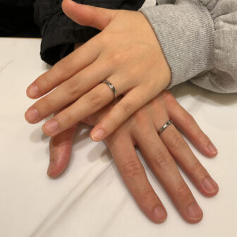 【大阪市・平野区】Tomo meの結婚指輪をペアでご成約いただきました