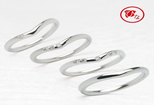 V字結婚指輪ひなgarden本店