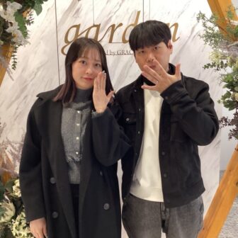 大阪八尾市・京都市よりご来店 手作り結婚指輪gardenハンドメイドを作成頂きました