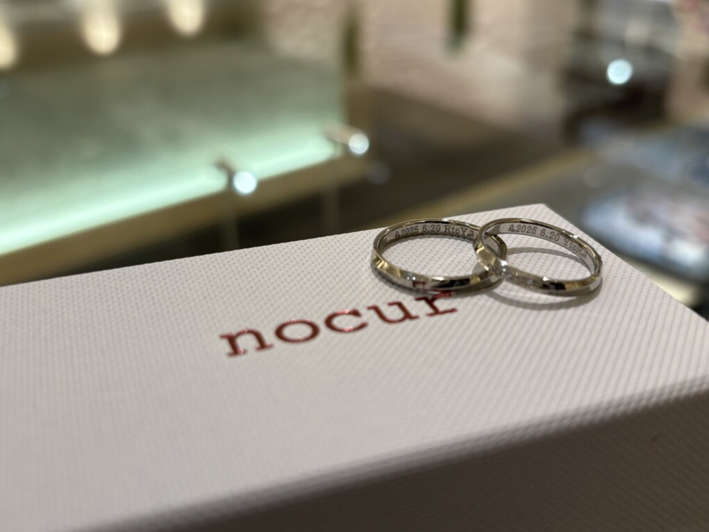 兵庫県加古川市からご来店「nocur」のマリッジリングをご成約頂きました