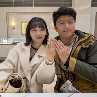 中国・上海|プラチナ純度99.9パーセントの特許素材使用のパイロットブライダルの結婚指輪をご成約いただきました