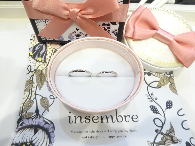 大阪府東大阪市 丈夫な鍛造製法なのにリーズナブルな所が気に入り、インセンブレの結婚指輪をご成約のお客様です。