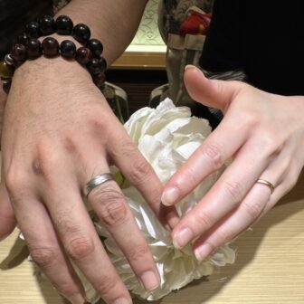 神崎郡・姫路市からご来店「FISCHER」の結婚指輪をご成約頂きました3