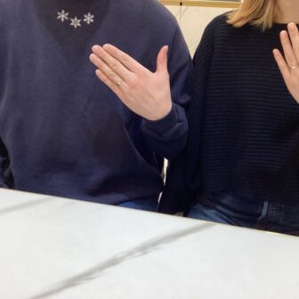 北海道・小牧市より手作り結婚指輪でgardenハンドメイドの作成を頂きました