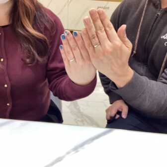 京都市伏見区より手作り結婚指輪でgardenハンドメイドの作成を頂きました