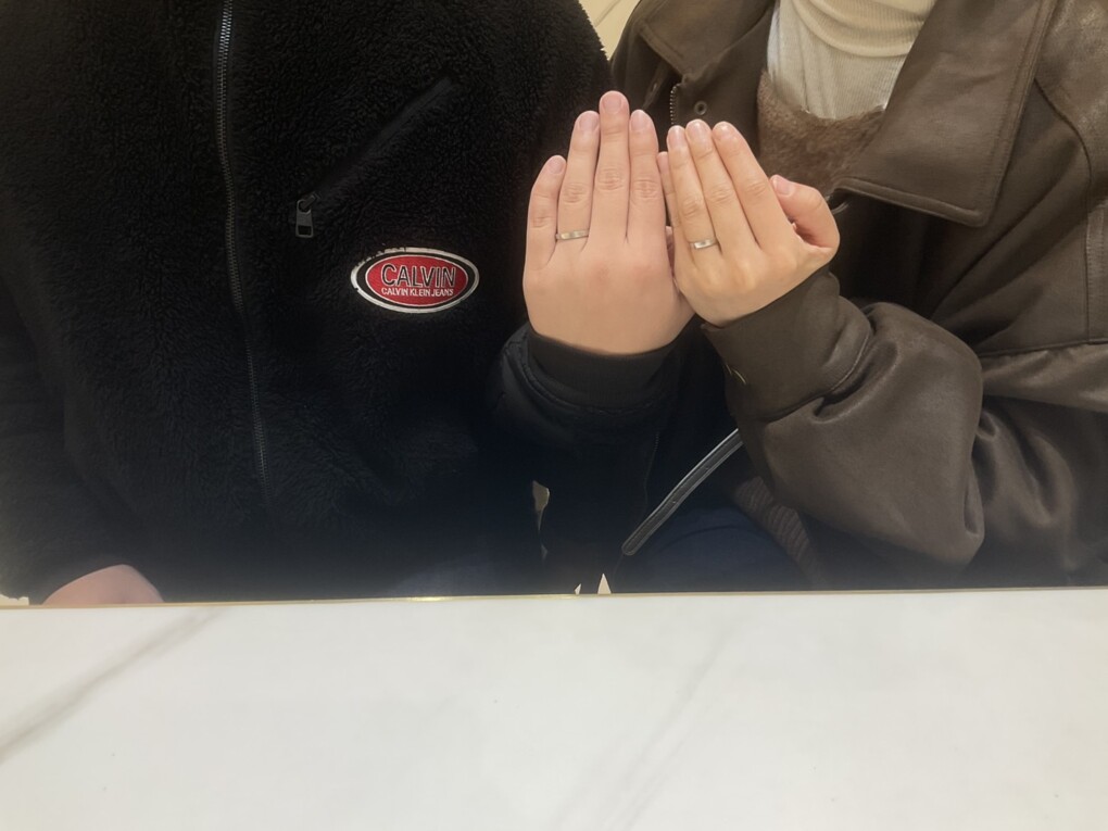 大阪府高槻市より手作り結婚指輪でgardenハンドメイドの作成を頂きました