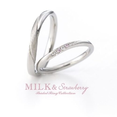 ピンクダイヤモンドを使用している結婚指輪