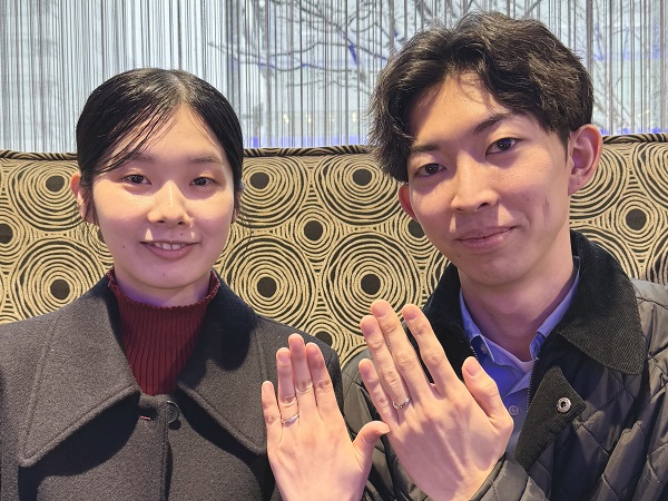 【札幌市】Something Blue Aither(サムシングブルー アイテール)の結婚指輪をご成約頂きました。