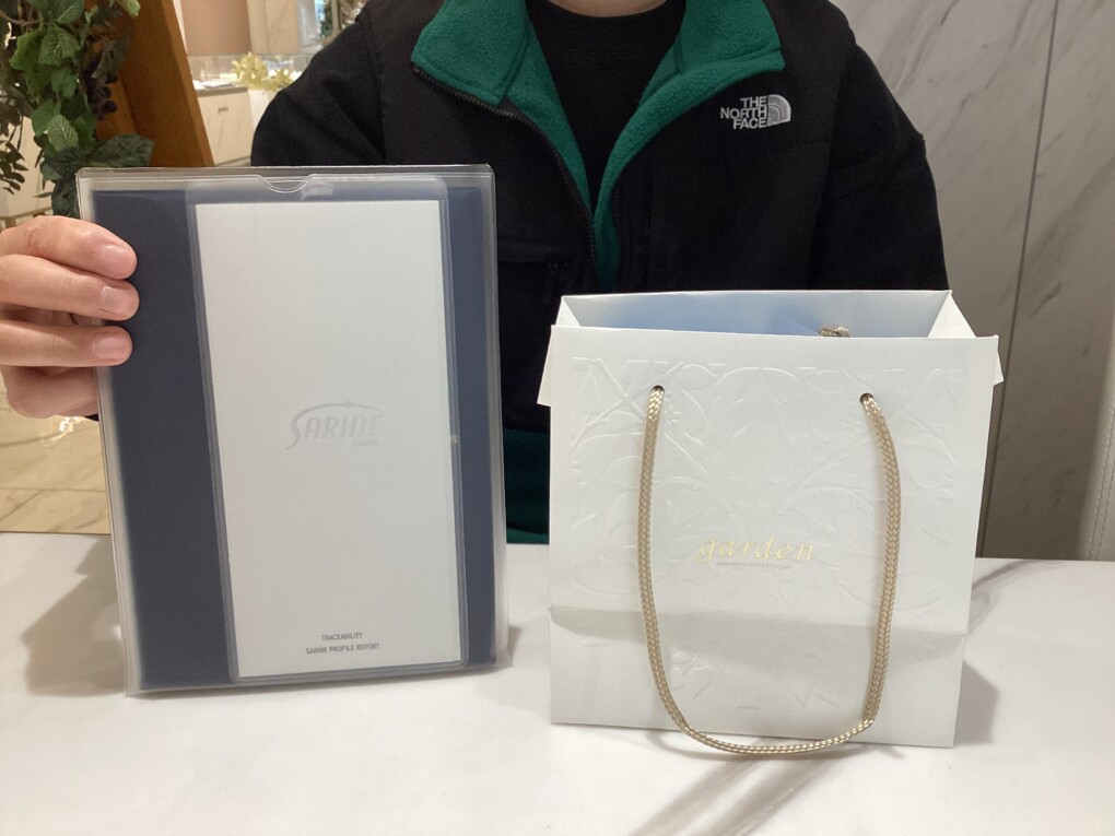 神奈川県横浜市よりプロポーズにタンザニア産の産地証明付きの高品質ダイヤモンドをご成約頂きました