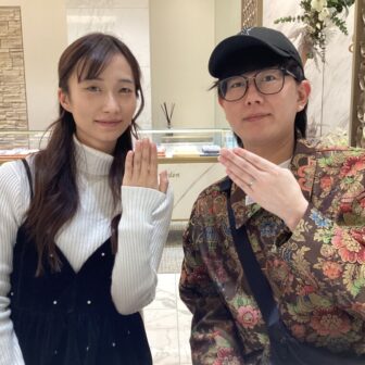 京都市下京区 鍛造製法でフィッシャーの結婚指輪をご成約頂きました