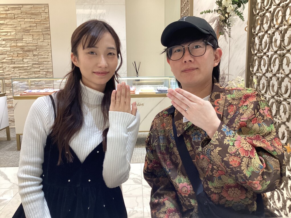 京都市下京区 鍛造製法でフィッシャーの結婚指輪をご成約頂きました